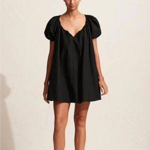 Matteau black cotton minidress. Size US 4, matteau size 2.